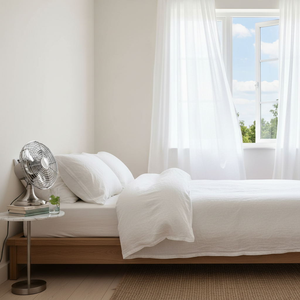 Schlafzimmer kühlen Sommer Tipps