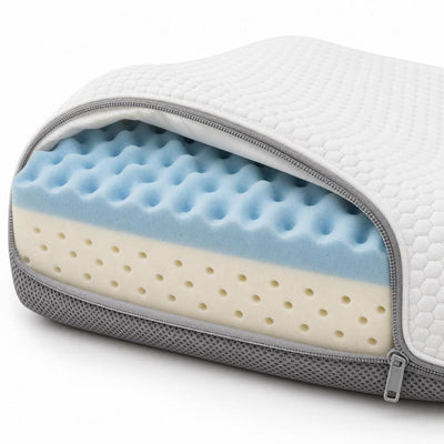 AURA Nackenkissen – ergonomischer zweilagiger Schaumkern